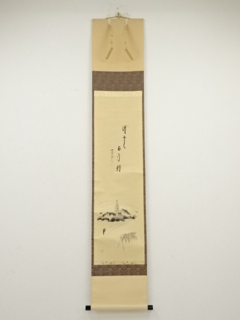 JAPANESE HANGING SCROLL / HAND PAINTED / CALLIGRAPHY 